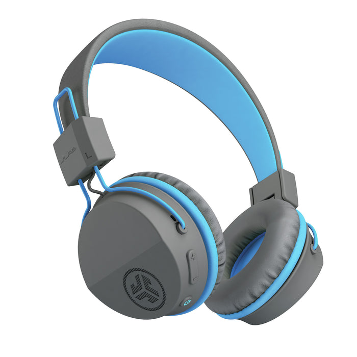 JLab JBuddies Kids Wireless Headphones - Grey/ Blue JLAB