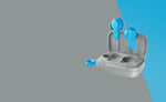 Skullcandy Dime Headset Wireless In-ear Calls/Music Micro-USB Bluetooth Blue, Light grey Skullcandy