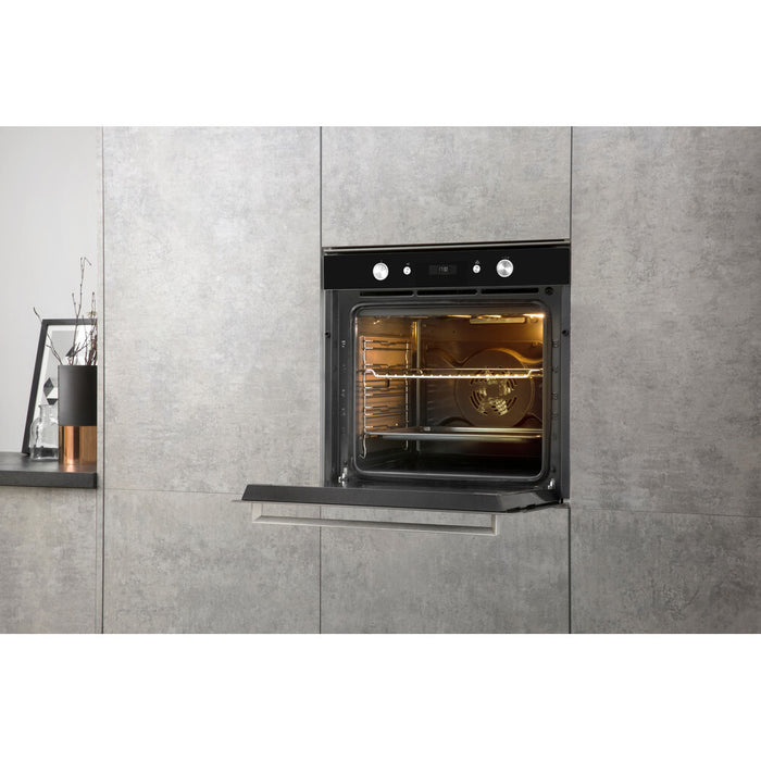 Hotpoint SI6 864 SH IX oven 73 L A+ Black, Stainless steel