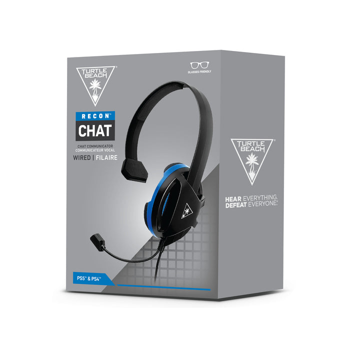 Turtle Beach Recon Chat Headset for PS5, PS4, Xbox one, Switch - Black & Blue