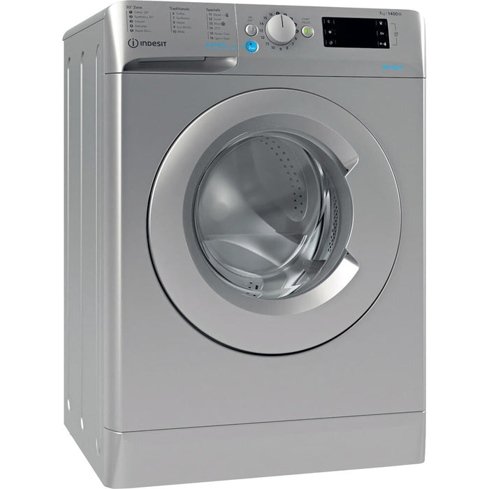 Indesit BWE 71452 S UK N washing machine Front-load 7 kg 1400 RPM Silver
