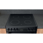 Hotpoint HDM67V92HCB/UK Freestanding cooker Electric Ceramic Black A