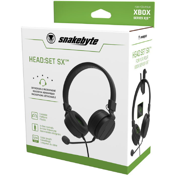 Snakebyte HEAD:SET SX (SERIES X|S) Headset Wired Head-band Music Black Snakebyte