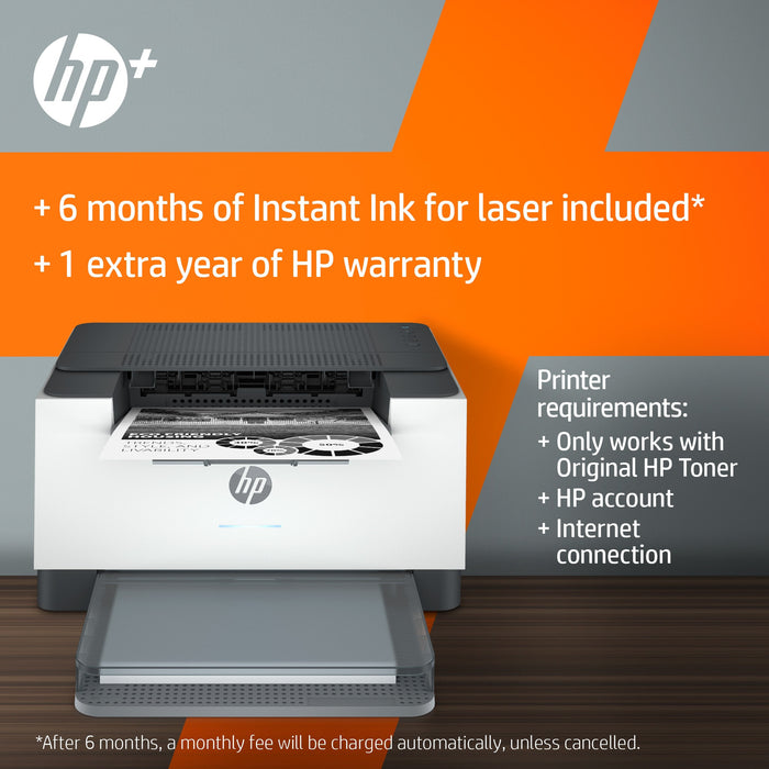 HP LaserJet HP M209dwe Printer, Black and white, Printer for Small office, Print, Wireless; HP+; HP Instant Ink eligible; Two-sided printing; JetIntelligence cartridge