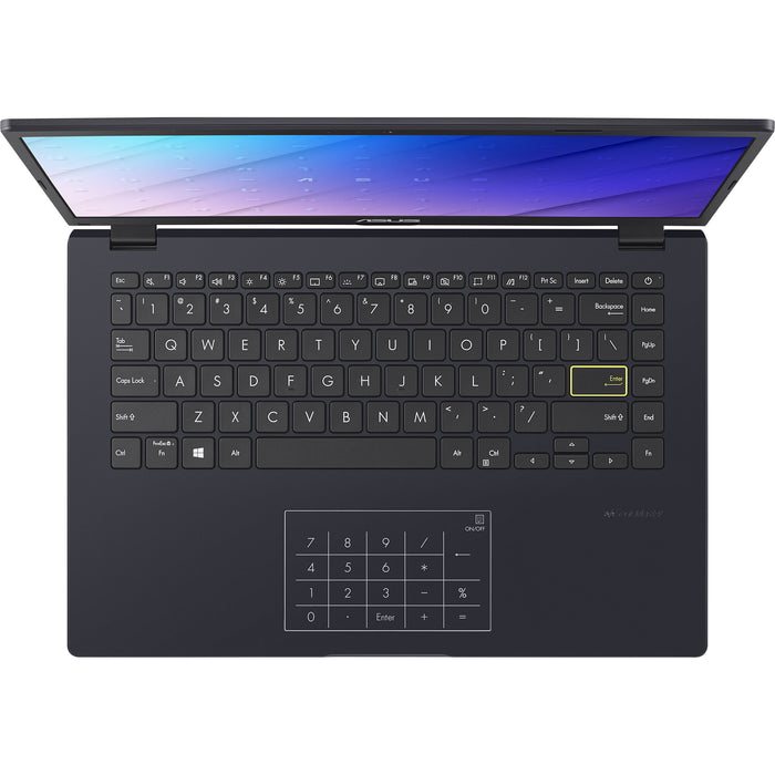 ASUS E410MA-EK1281WS Laptop 35.6 cm (14) Full HD Intel® Celeron® N N4020 4 GB DDR4-SDRAM 128 GB eMMC Wi-Fi 5 (802.11ac) Windows 11 Home in S mode Blue Asus