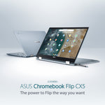 ASUS Chromebook Flip CX5 CX5400FMA-AI0112 35.6 cm (14) Touchscreen Full HD Intel® Core™ i7 i7-1160G7 8 GB LPDDR4x-SDRAM 512 GB SSD Wi-Fi 6 (802.11ax) ChromeOS Blue