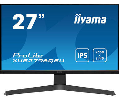 iiyama ProLite XUB2796QSU-B1 LED display 68.6 cm (27) 2560 x 1440 pixels 2K Ultra HD Black