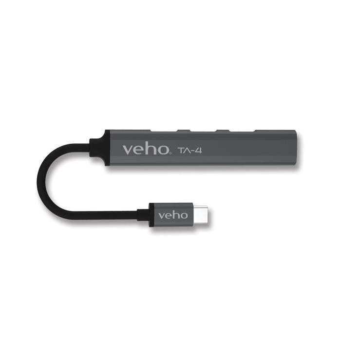 Veho TA-4 USB-C 4 port USB-A Mini hub Veho