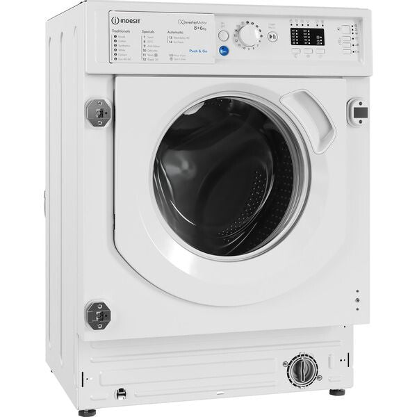 Indesit BI WDIL 861284 UK washer dryer Built-in Front-load White D