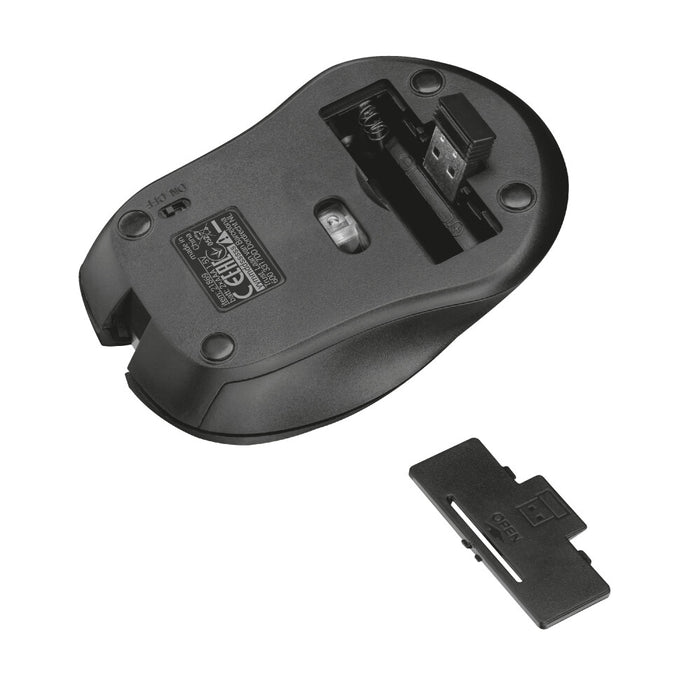 Trust 21869 mouse Ambidextrous RF Wireless Optical 1800 DPI