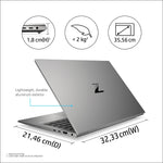 HP ZBook Firefly 14 G8 Intel® Core™ i5 i5-1135G7 Mobile workstation 35.6 cm (14) Full HD 16 GB DDR4-SDRAM 512 GB SSD Wi-Fi 6 (802.11ax) Windows 11 Pro Grey