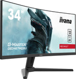 iiyama G-MASTER GB3467WQSU-B1 computer monitor 86.4 cm (34) 3440 x 1440 pixels UltraWide Quad HD LED Black