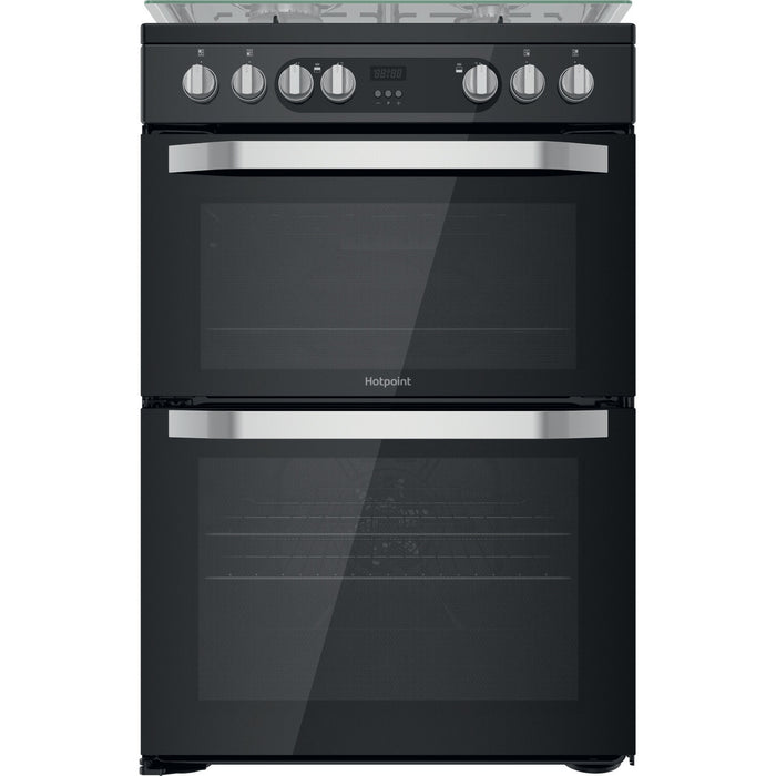 Hotpoint HDM67G9C2CB/UK Freestanding cooker Electric Gas Black