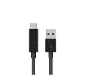 Belkin USB-A - USB-C, 0.9m USB cable USB 3.2 Gen 2 (3.1 Gen 2) USB A USB C Black