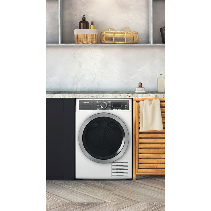 Hotpoint H8 D94WB UK tumble dryer Freestanding Front-load 9 kg A+++ White Hotpoint