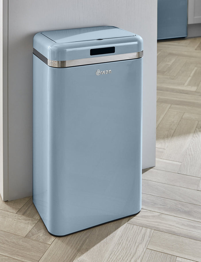 Swan Retro 45L Square Sensor Bin Swan