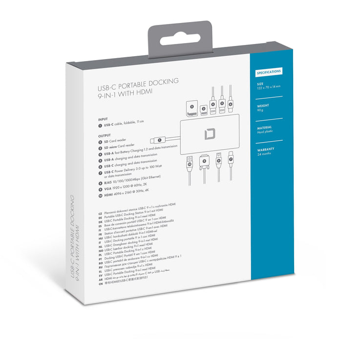 DICOTA D31729 laptop dock/port replicator White