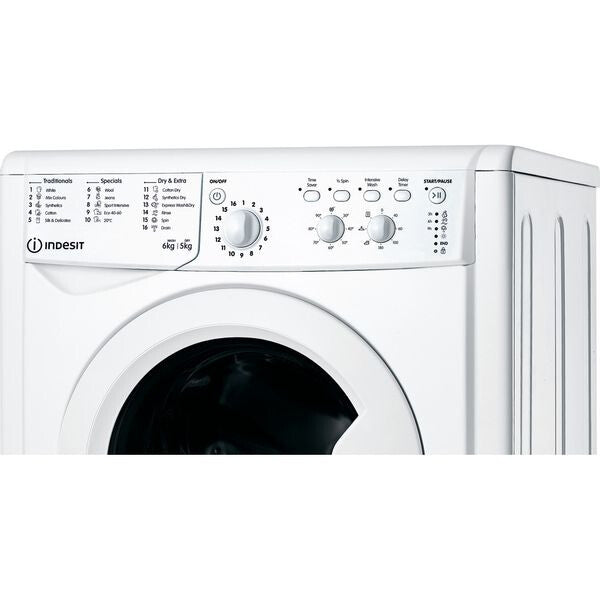 Indesit IWDC 65125 UK N washer dryer Freestanding Front-load White F