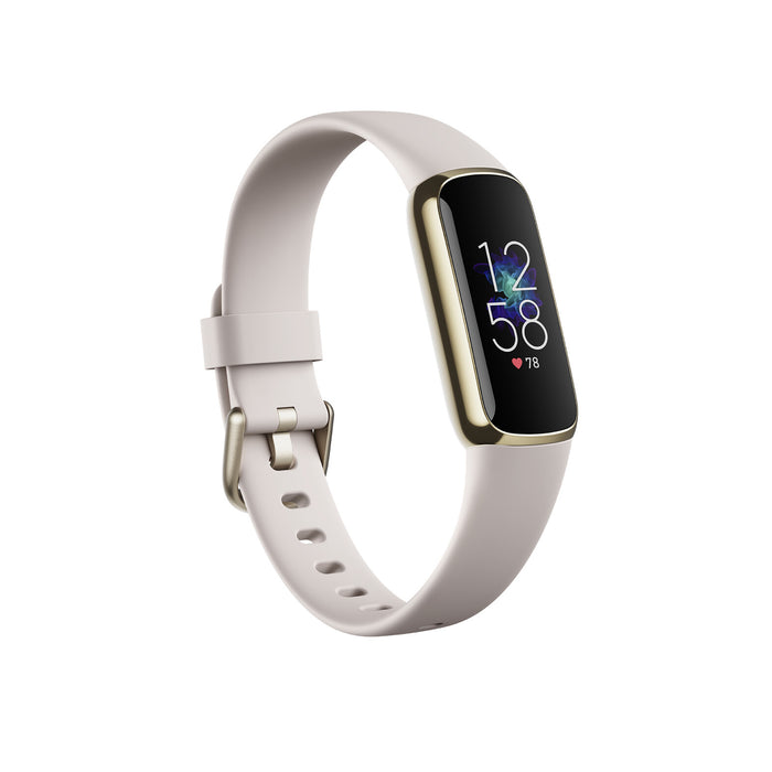 Fitbit Luxe AMOLED Wristband activity tracker Gold, White Fitbit