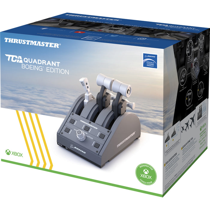 Thrustmaster TCA QUADRANT Comet Xbox gaz PC des - Grey Boeing manette X, USB et S Series One - Series Xbox, X double Att Joystick PC, Xbox Box