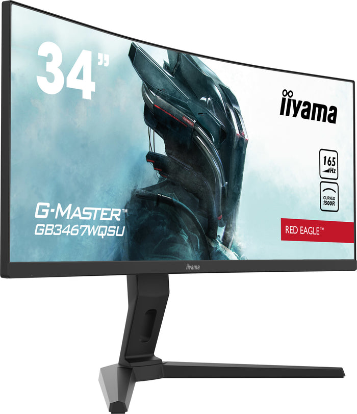 iiyama G-MASTER GB3467WQSU-B1 computer monitor 86.4 cm (34) 3440 x 1440 pixels UltraWide Quad HD LED Black