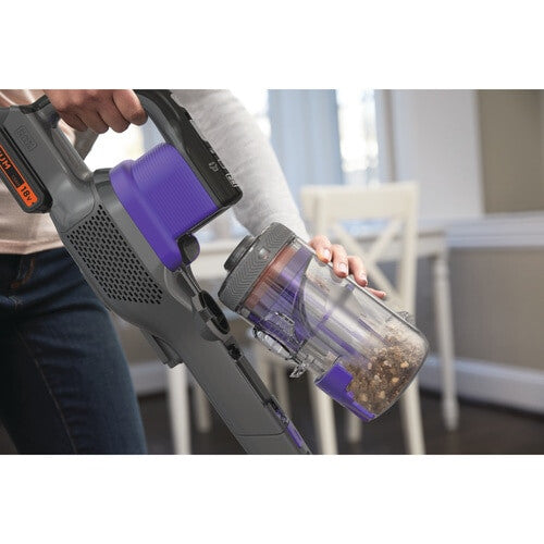 Black & Decker BHFEV182CP-GB handheld vacuum Purple, Titanium Bagless