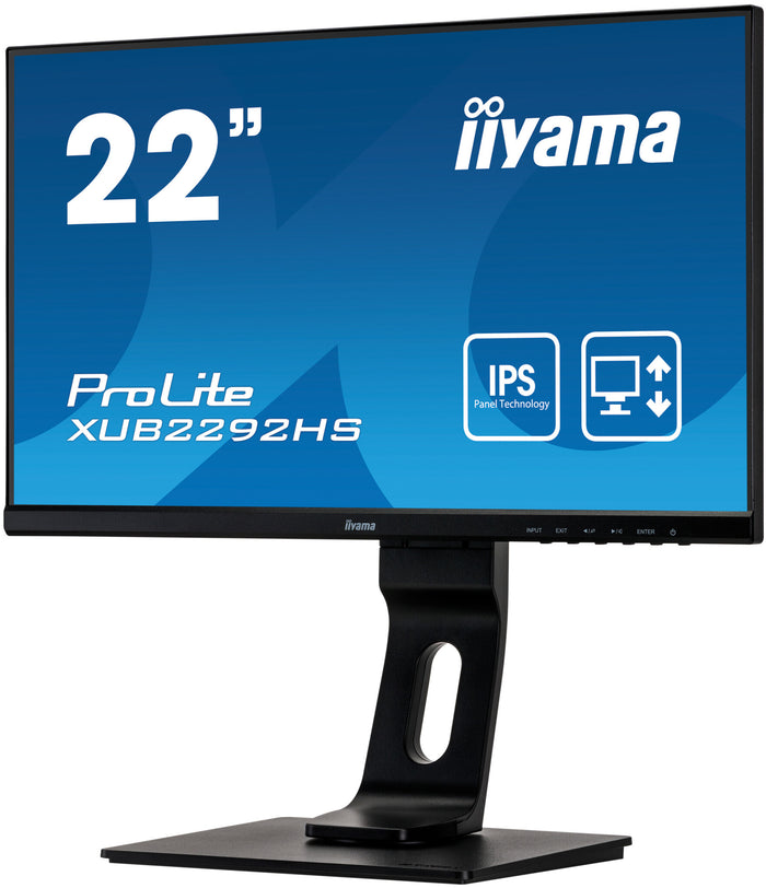 iiyama ProLite XUB2292HS-B1 LED display 54.6 cm (21.5) 1920 x 1080 pixels Full HD Black