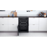 Indesit ID67V9KMB/UK cooker Freestanding cooker Electric Ceramic Black A