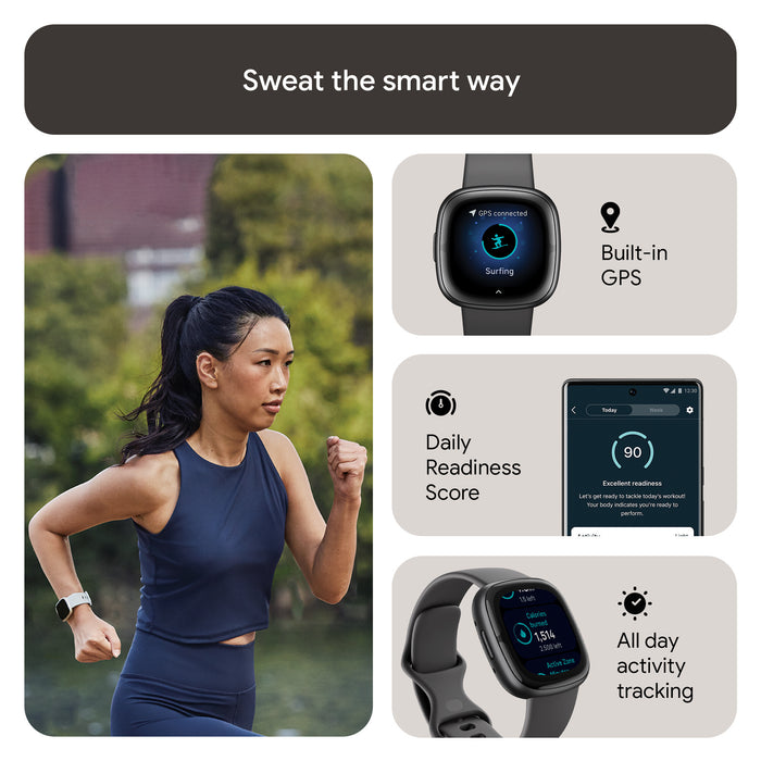 Fitbit Sense 2 Smart Watch - Shadow Grey/Graphite Fitbit