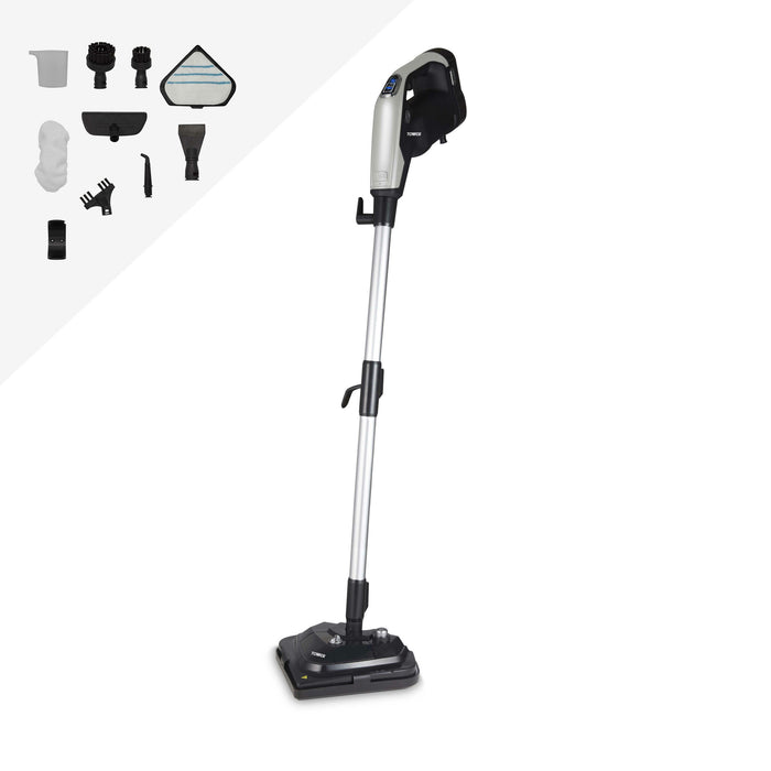 Tower T134001PL steam cleaner Steam mop 0.36 L 1300 W Black, Platinum