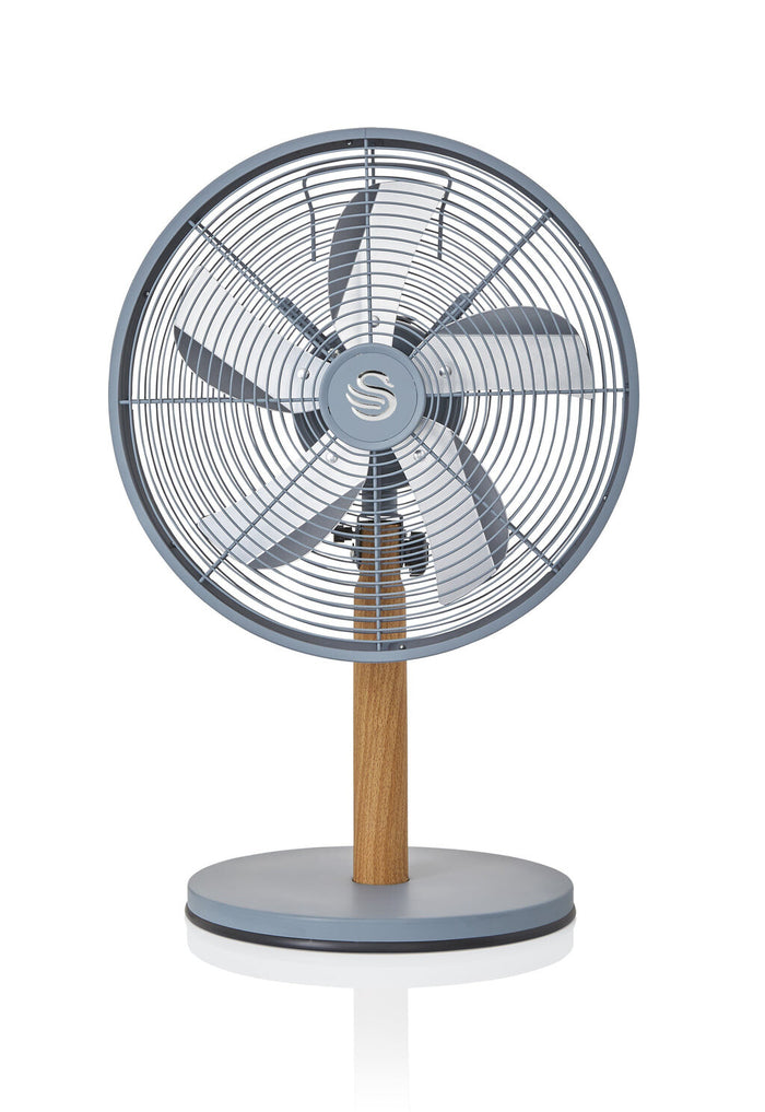 Swan 12 Inch Nordic Grey Desk Fan