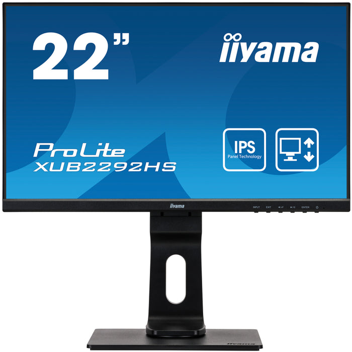 iiyama ProLite XUB2292HS-B1 LED display 54.6 cm (21.5) 1920 x 1080 pixels Full HD Black