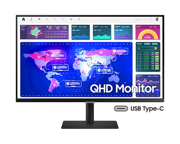 Samsung S60UA computer monitor 81.3 cm (32) 2560 x 1440 pixels Wide Quad HD LED Black