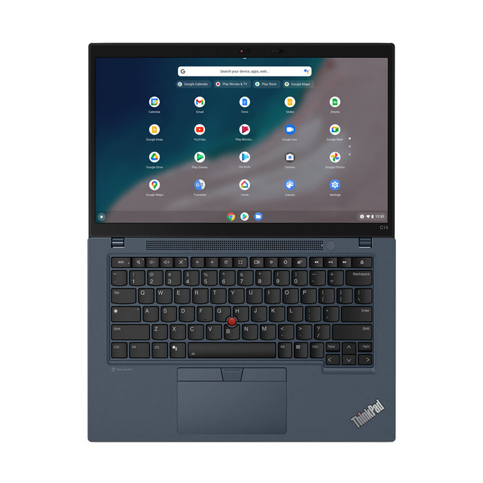 Lenovo ThinkPad C14 Gen 1 Intel® Core™ i5 i5-1235U Chromebook 35.6 cm (14) Full HD 8 GB LPDDR4x-SDRAM 128 GB eMMC Wi-Fi 6E (802.11ax) ChromeOS Blue