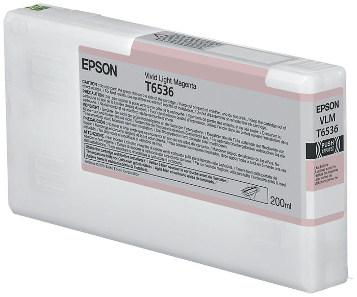 Epson T6536 Vivid Light Magenta Ink Cartridge (200ml) Epson