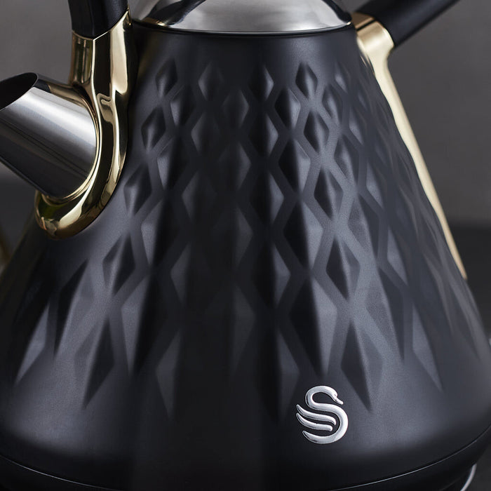 Swan Gatsby electric kettle 1.7 L 3000 W Black Swan