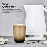 Tower Solitaire 1.5L 3KW Kettle - White
