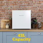Russell Hobbs RHTTLF1 fridge Freestanding 43 L F White