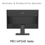 MSI Pro MP241X 23.8 Inch Monitor, Full HD (1920 x 1080), 75Hz, VA, 4ms, AdaptiveSync, HDMI, VGA, Anti-Glare, Anti-Flicker, Less Blue light, TÜV Certified, VESA, Black