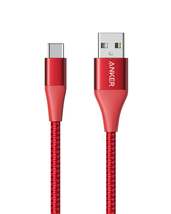 Anker Powerline+ II USB cable 0.9 m USB 2.0 USB A USB C Red Anker