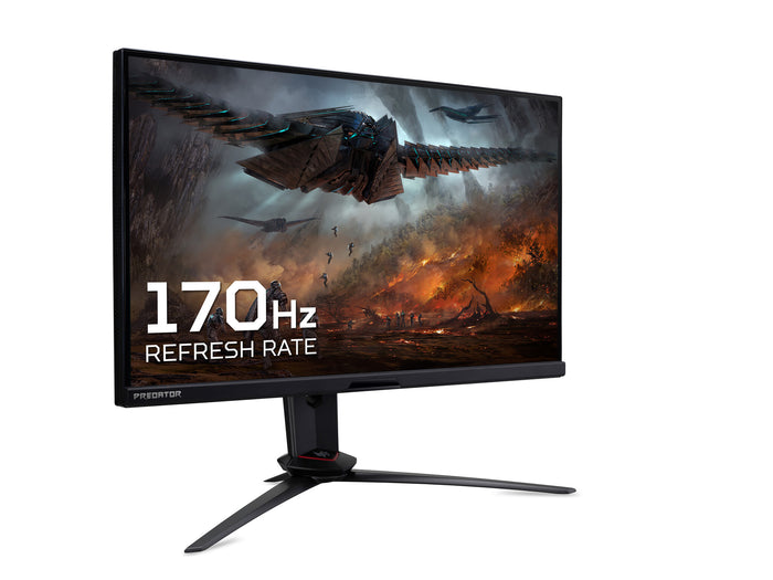 Acer Predator XB273UNVbmiiprzx 27 inch WQHD Gaming Monitor (IPS Panel, G-SYNC Compatible, 170Hz, 1ms, HDR 400, Height Adjustable Stand, DP, HDMI, USB Hub, Black)