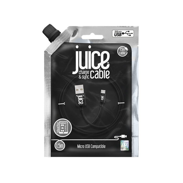 Juice JUI-CABLE-MICRO-1.5M-RND-BLK USB cable USB 2.0 USB A Micro-USB B Black