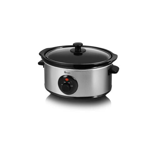 Swan SF17020N slow cooker 3.5 L 200 W Stainless steel Swan