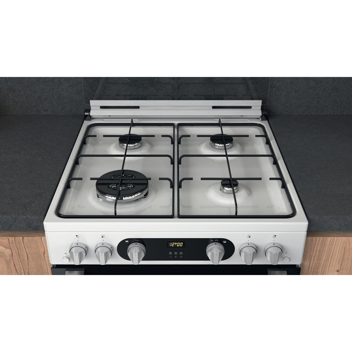 Hotpoint HD67G02CCW/UK Freestanding cooker Gas White