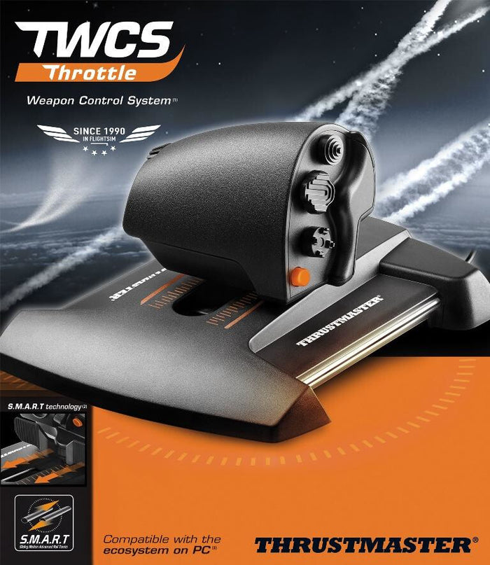 Thrustmaster TWCS Throttle Black, Orange USB Motion controller Analogue / Digital MAC, PC