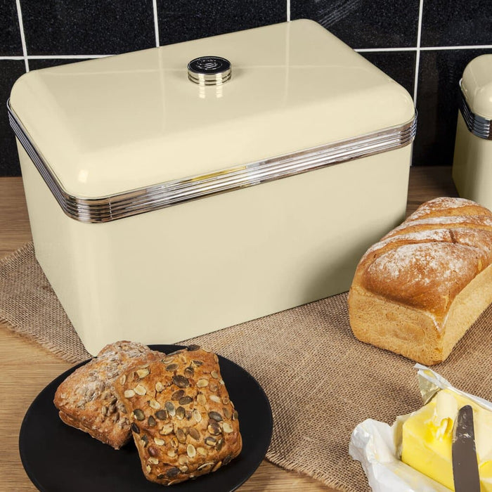 Swan Retro Bread Bin Cream