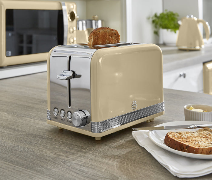 Swan 2 Slice Retro Toaster