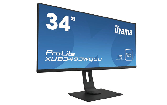 iiyama ProLite XUB3493WQSU-B1 computer monitor 86.4 cm (34) 3440 x 1440 pixels UltraWide Quad HD LED Black