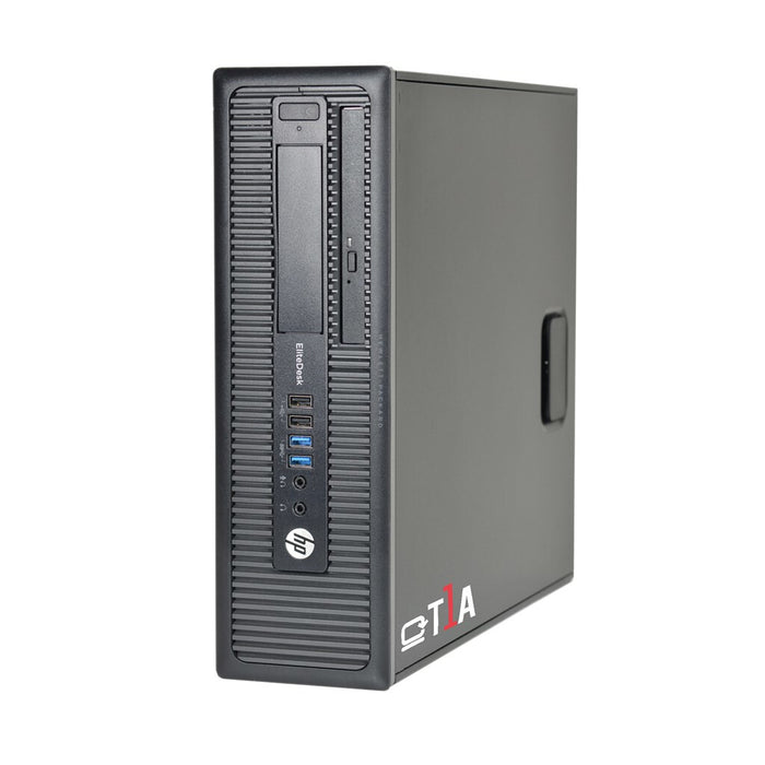 T1A HP EliteDesk 800 G1 Refurbished Intel® Core™ i5 i5-4570 8 GB DDR3-SDRAM 500 GB HDD Windows 10 Pro SFF PC Black