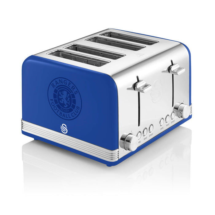 Swan Rangers FC 4 Slice Blue Toaster